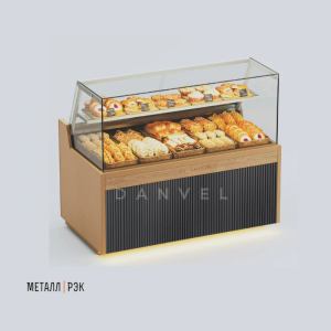 Витрина для выпечки (на 2 полки, фасад из МДФ) Витрина для выпечки (на 2 полки, фасад из МДФ)